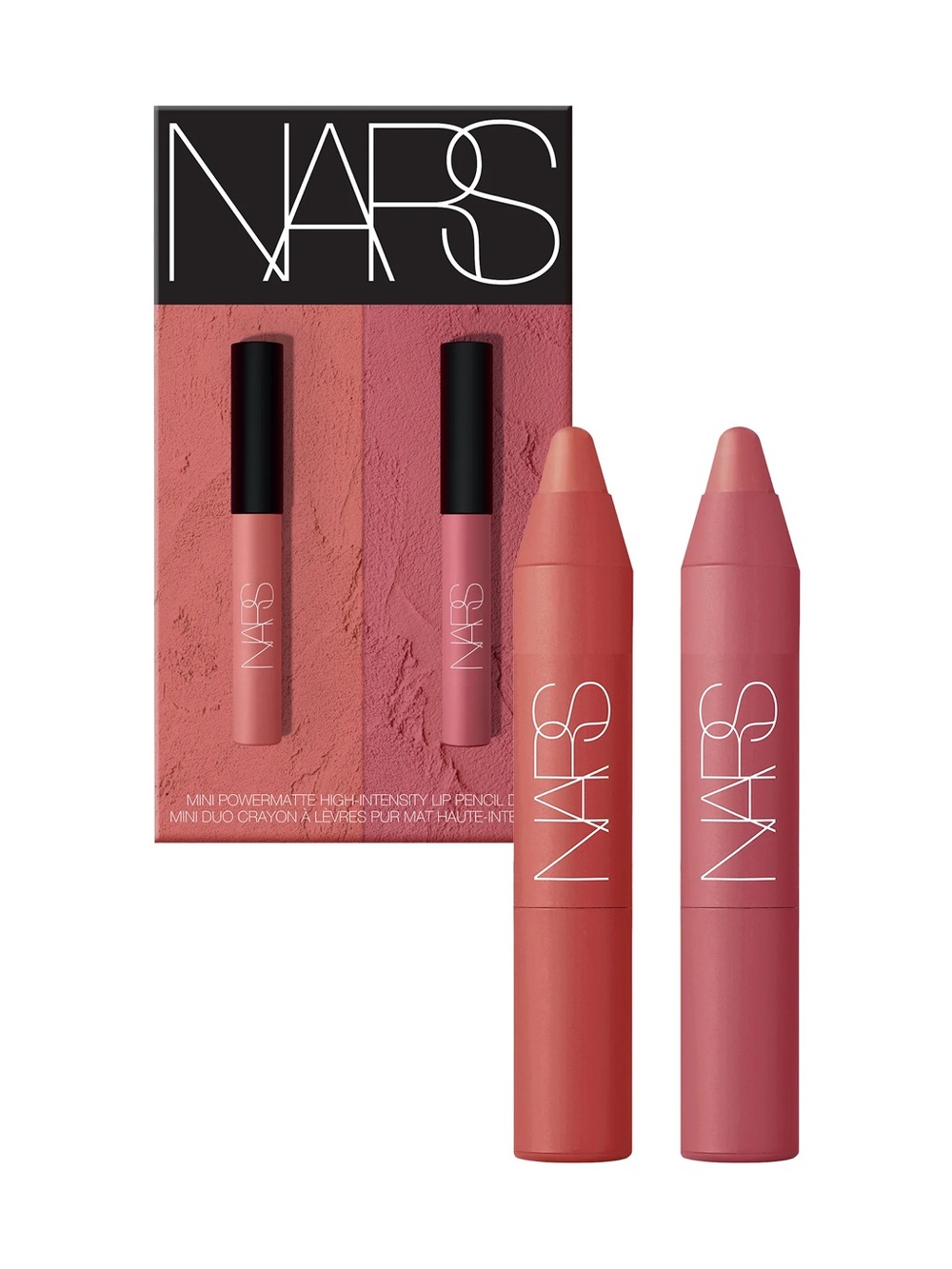 NARS Mini Powermatte High Intensity Lip Pencil Duo Dolce Vita Take Me Home BNIB